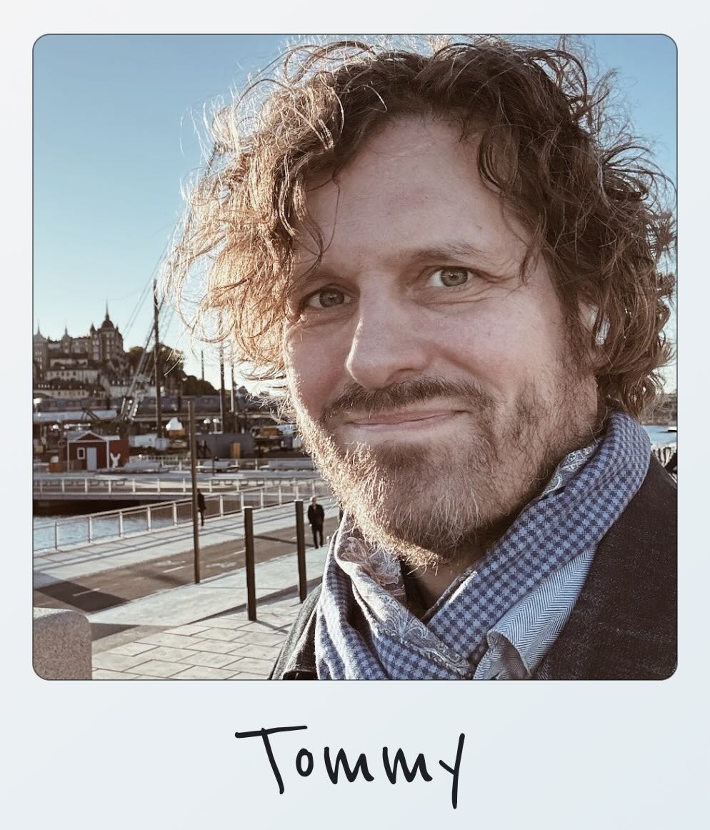 En polaroidbild av Tommy Wassgren